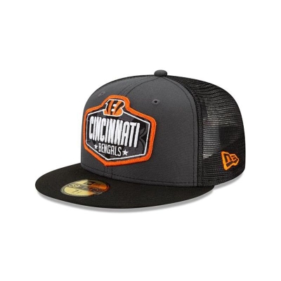Cincinnati Bengals Gorra | New Era NFL Draft 59fifty Fitted Cap Mexico - Grises